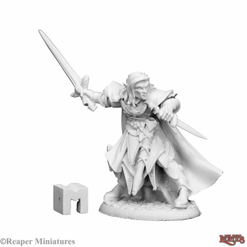 RPR03957 Anduriel Elf Paladin Miniature 25mm Heroic Scale Dark Heaven Main Image