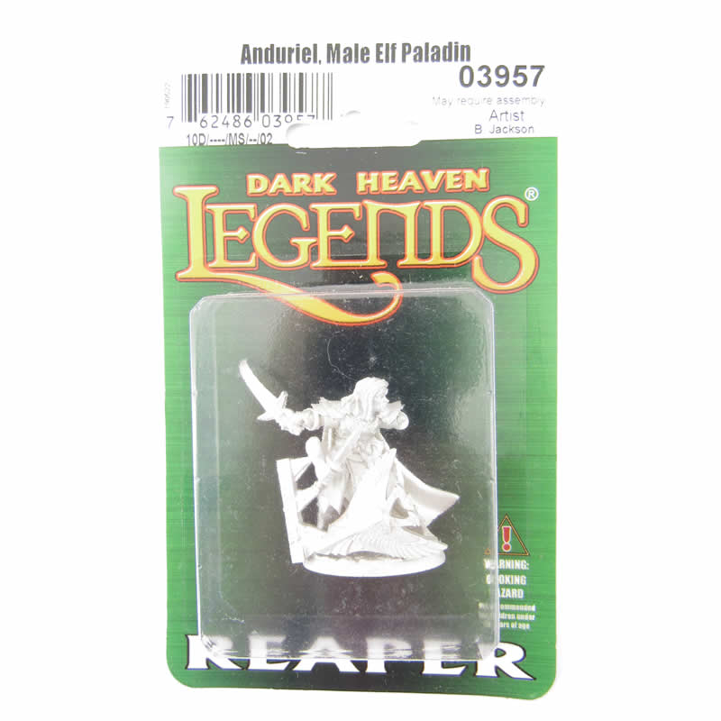 RPR03957 Anduriel Elf Paladin Miniature 25mm Heroic Scale Dark Heaven 2nd Image