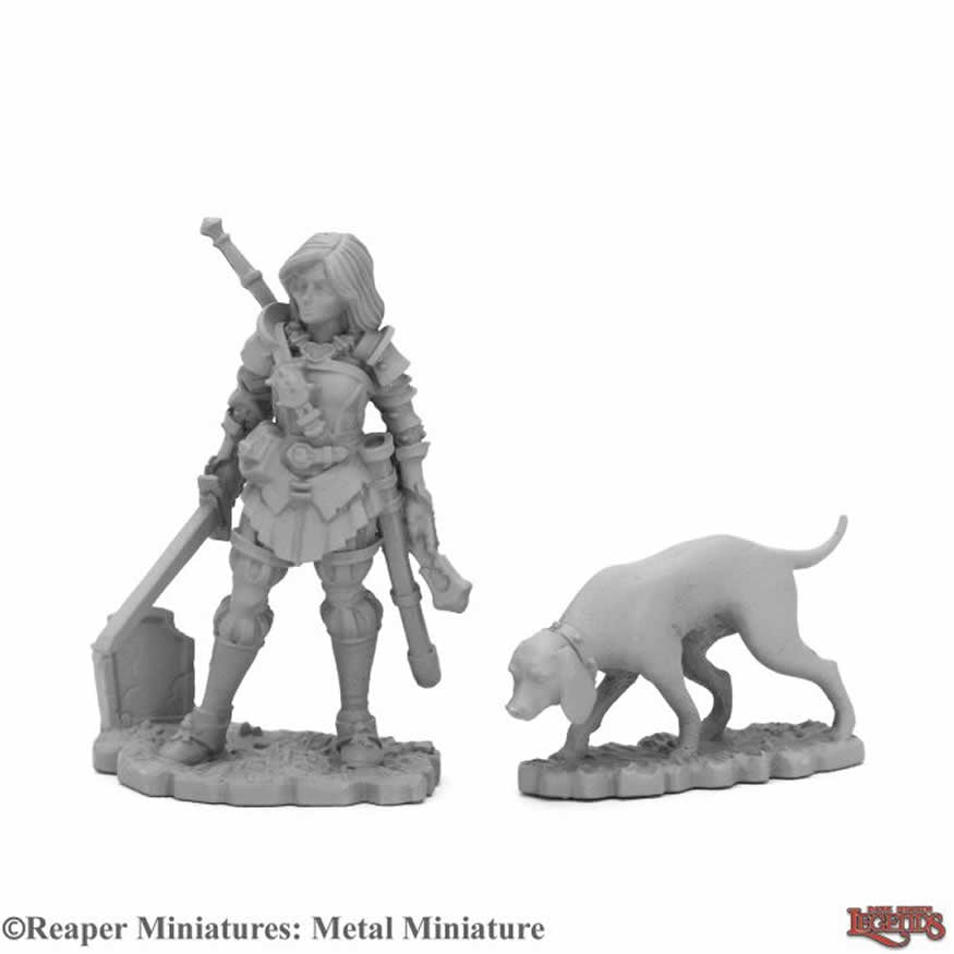 RPR03970 Duskwarden and Hound Miniature 25mm Heroic Scale Main Image