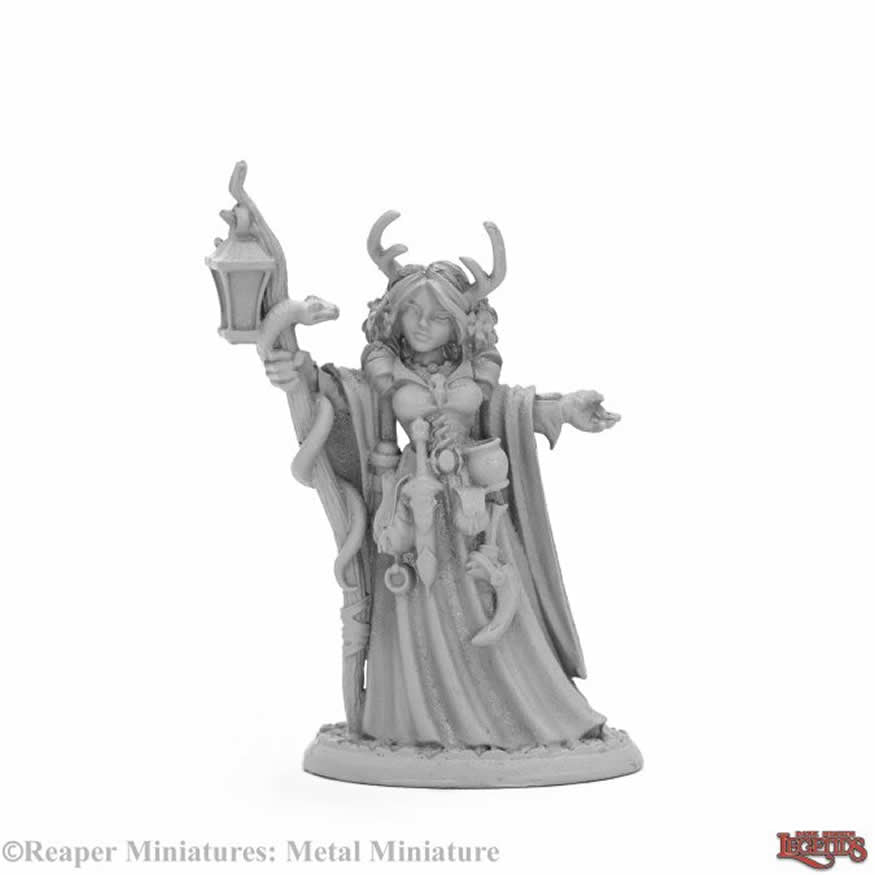 RPR03973 Bonehenge Priestess Miniature 25mm Heroic Scale Dark Heaven Main Image