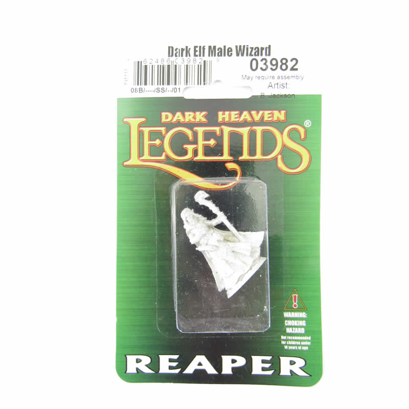 RPR03982 Dark Elf Male Wizard 25mm Heroic Scale Dark Heaven Legends 2nd Image