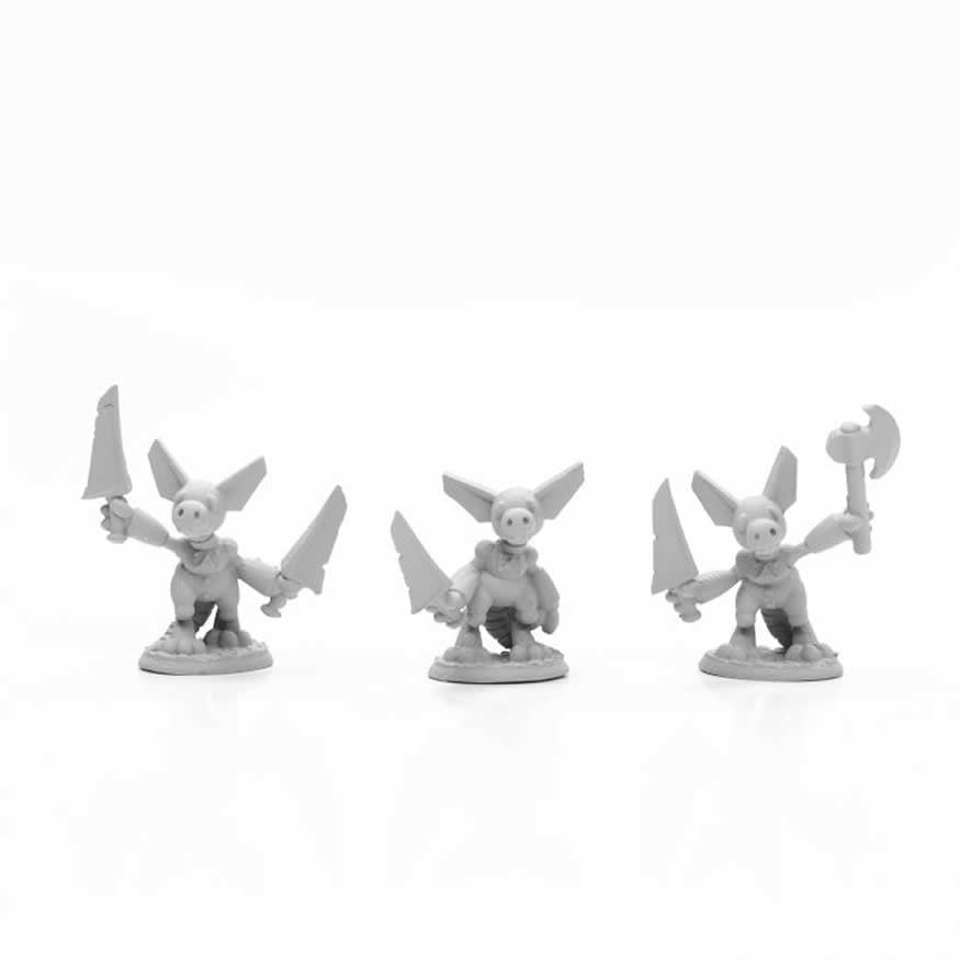 RPR04005 Pizza Dungeon Animatronic Kobolds Miniature 25mm Heroic Scale Figure Main Image