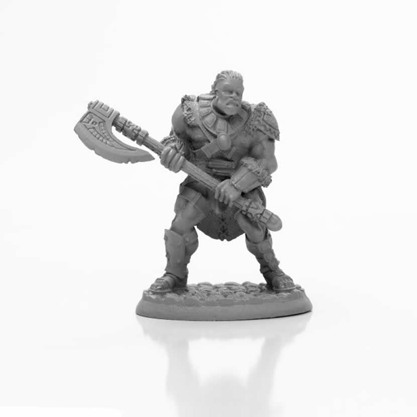 RPR04006 Arik Axereaver the Barbarian Miniature 25mm Heroic Scale Figure Reaper Miniatures Main Image