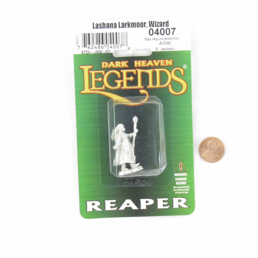 RPR04007 Lashana Larkmoor Wizard Miniature 25mm Heroic Scale Figure Dark Heaven 2nd Image