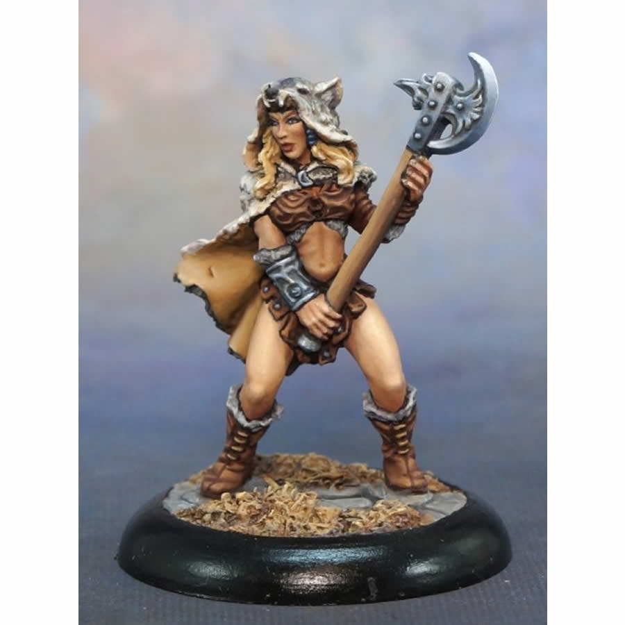 RPR04008 Kyrie Female Barbarian Miniature 25mm Heroic Scale Figure 3rd Image