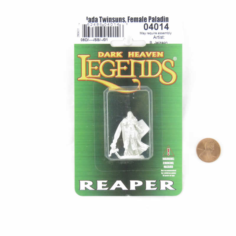 RPR04014 Jade Twinsuns Female Paladin Miniature 25mm Heroic Scale Figure Dark Heaven Legends 2nd Image