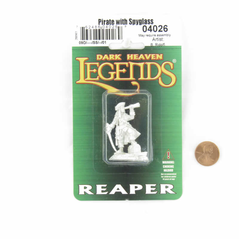 RPR04026 Pirate with Spyglass Miniature 25mm Heroic Scale Figure Dark Heaven Legends 2nd Image