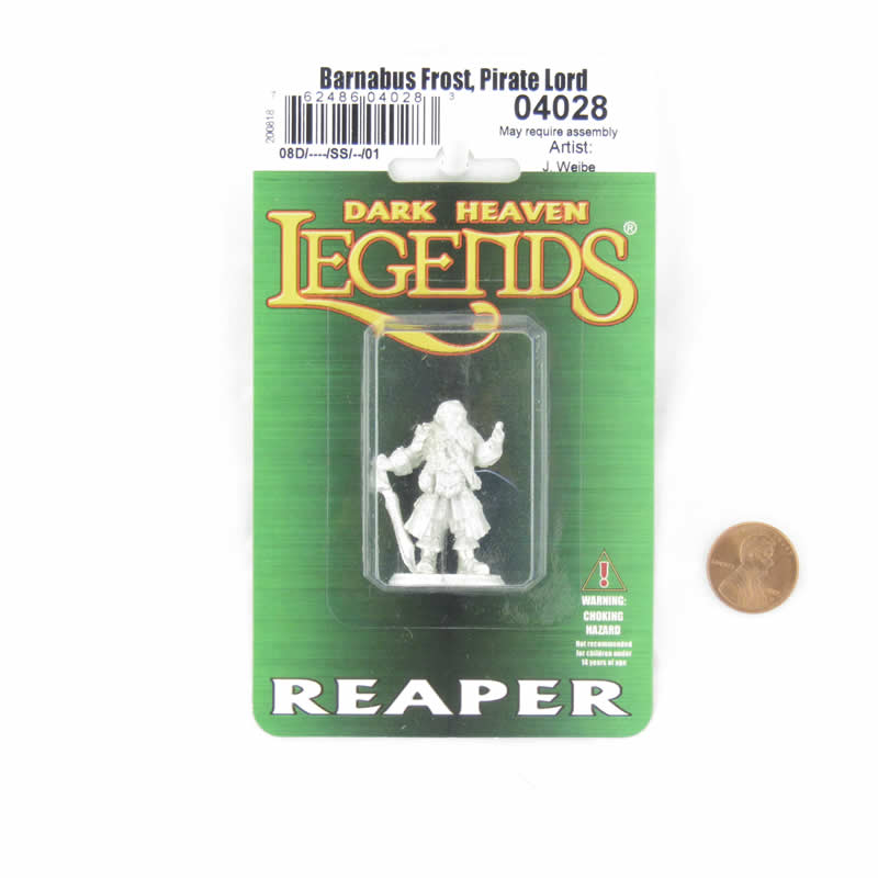 RPR04028 Barnabus Frost Pirate Lord of Brinewind Miniature 25mm Heroic Scale Figure Dark Heaven Legends 2nd Image