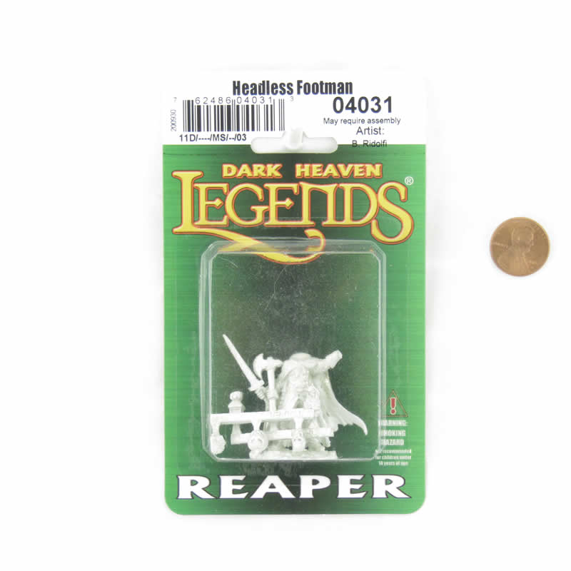 RPR04031 Headless Footman Miniature 25mm Heroic Scale Figure Dark Heaven Legends 2nd Image