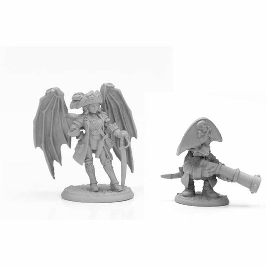 RPR04037 Pirate Sophie and Despicatus Miniature 25mm Heroic Scale Figure Dark Heaven Legends Main Image