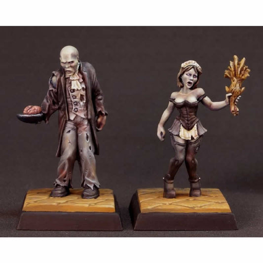 RPR04043 Barglemore and Camille Zombie Hotel Miniature 25mm Heroic Scale Figure Main Image