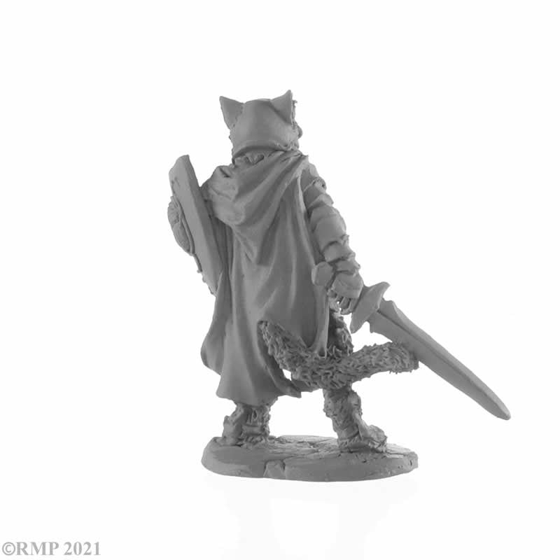 RPR04051 Catfolk Paladin Miniature 25mm Heroic Scale Figure Dark Heaven Legends 3rd Image