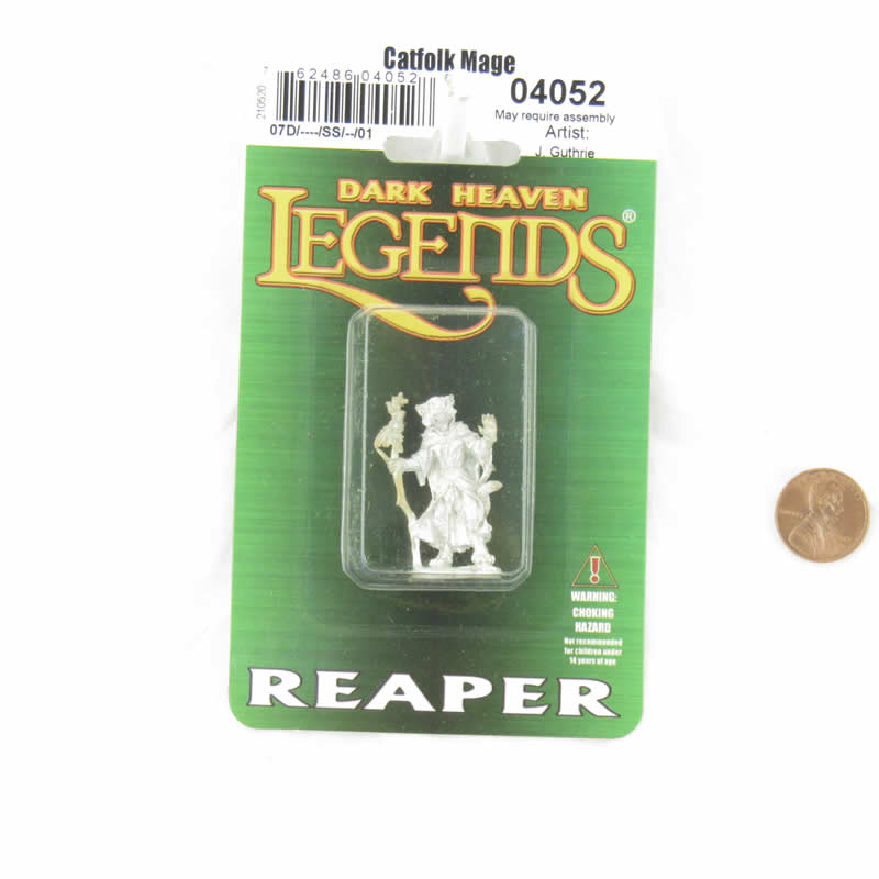 RPR04052 Catfolk Mage Miniature 25mm Heroic Scale Figure Dark Heaven Legends 2nd Image