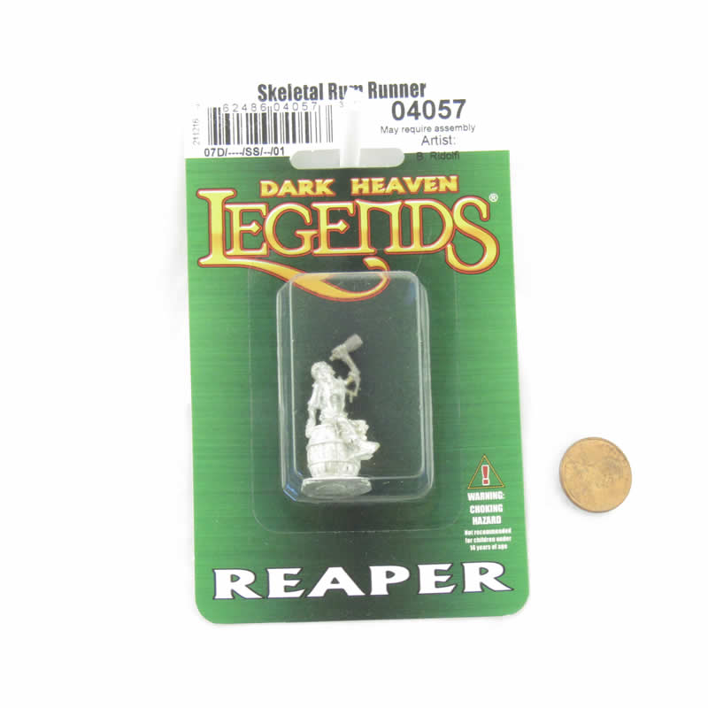 RPR04057 Skeletal Rum Runner Miniature 25mm Heroic Scale Figure 2nd Image
