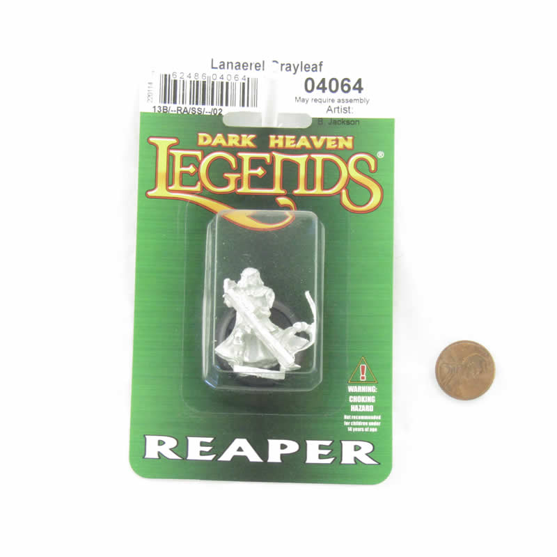 RPR04064 Elf Ranger Lanaerel Grayleaf Miniature 25mm Heroic Scale Figure Dark Heaven Legends 2nd Image