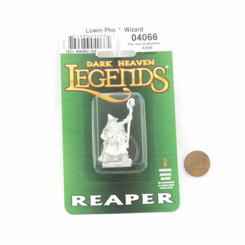 RPR04066 Human Wizard Luwin Phost Miniature 25mm Heroic Scale Figure Dark Heaven Legends 2nd Image