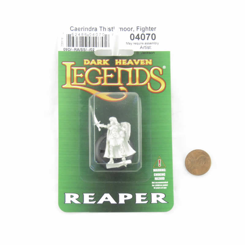 RPR04070 Human Paladin Caerindra Miniature 25mm Heroic Scale Figure Dark Heaven Legends 2nd Image