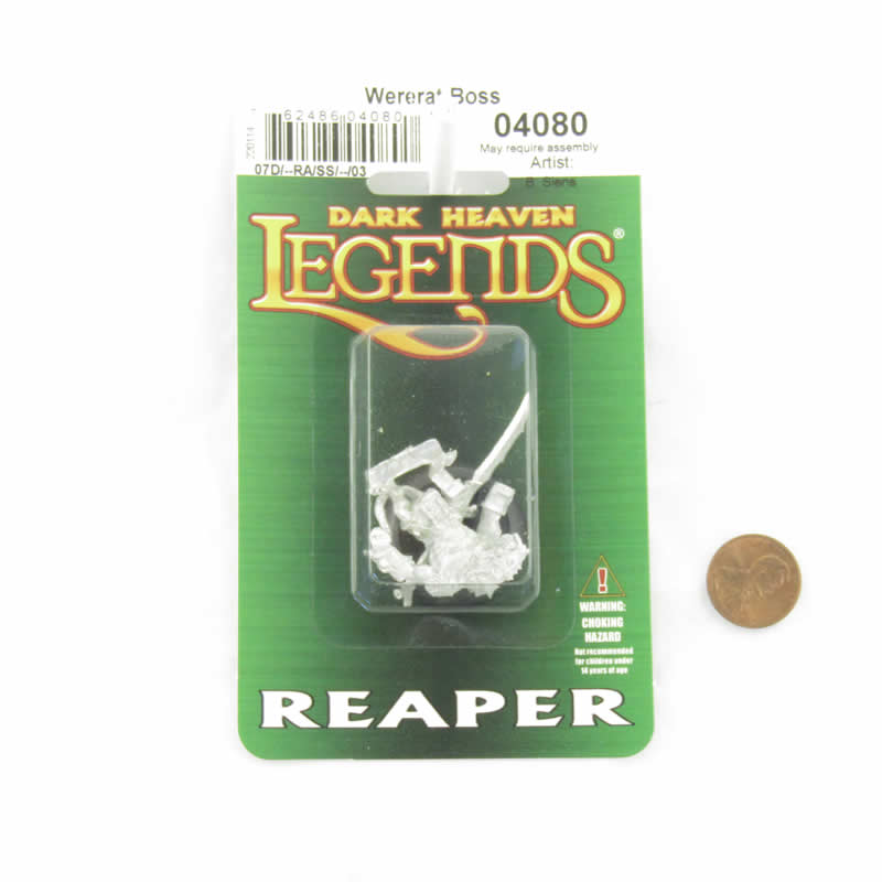 RPR04080 Wererat Boss Miniature 25mm Heroic Scale Figure Dark Heaven Legends 2nd Image