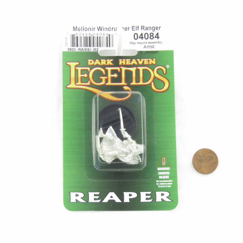 RPR04084 Elf Fighter Mellonir Windrunner Miniature 25mm Heroic Scale Figure Dark Heaven Legends 2nd Image