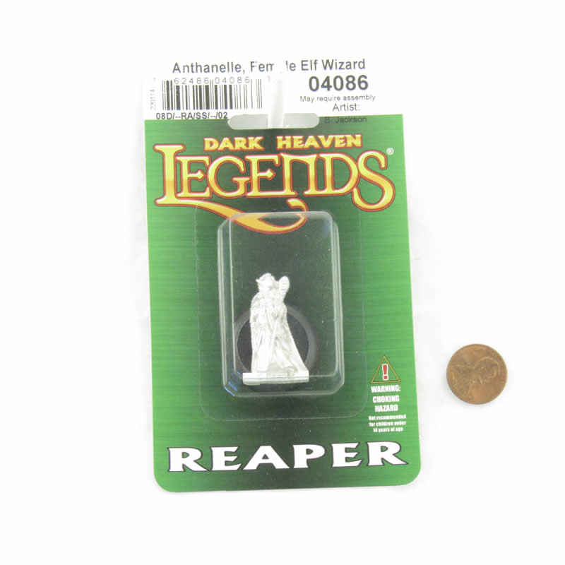 RPR04086 Elf Wizard Anthanelle Miniature 25mm Heroic Scale Figure Dark Heaven Legends 2nd Image