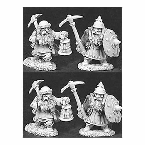 RPR06040 Dwarven Miners Army Pack Miniatures 25mm Heroic Scale Main Image