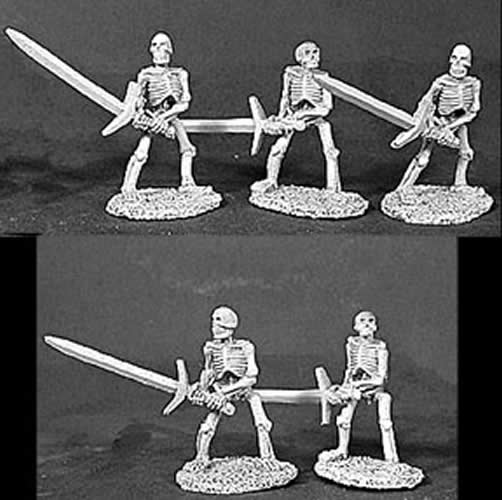 RPR06052 Skeletons with 2 Handed Swords Army Pack Miniatures 25mm Heroic Scale Main Image