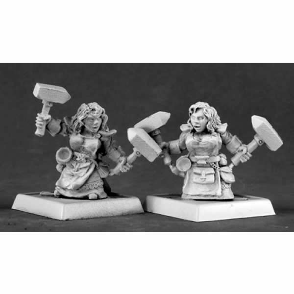 RPR06209 Dwarf Forgemaidens Miniature Army Pack 25mm Heroic Scale Main Image