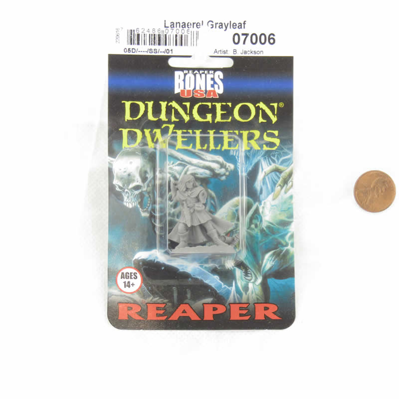 RPR07006 Elf Ranger Lanaerel Grayleaf Miniature 25mm Heroic Scale Figure Dungeon Dwellers 2nd Image