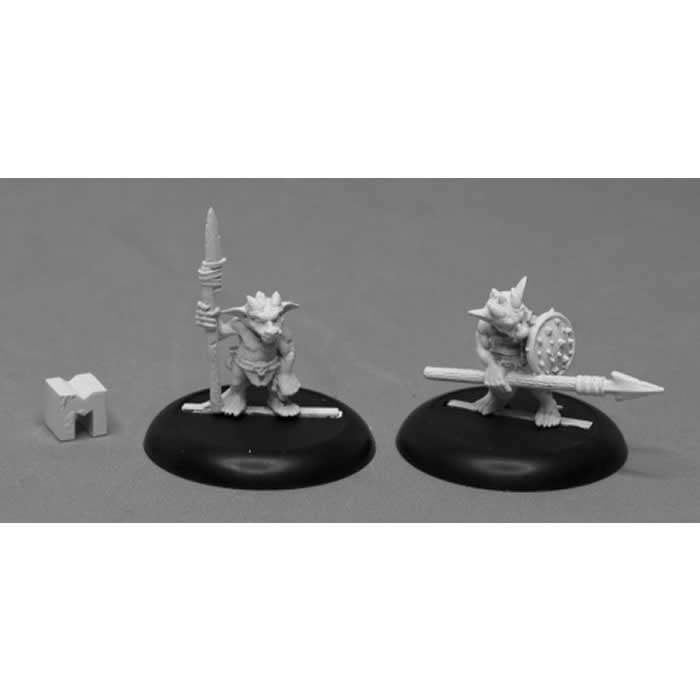 RPR07020 Kobold Spearmen Miniature 25mm Heroic Scale Dungeon Dwellers Main Image