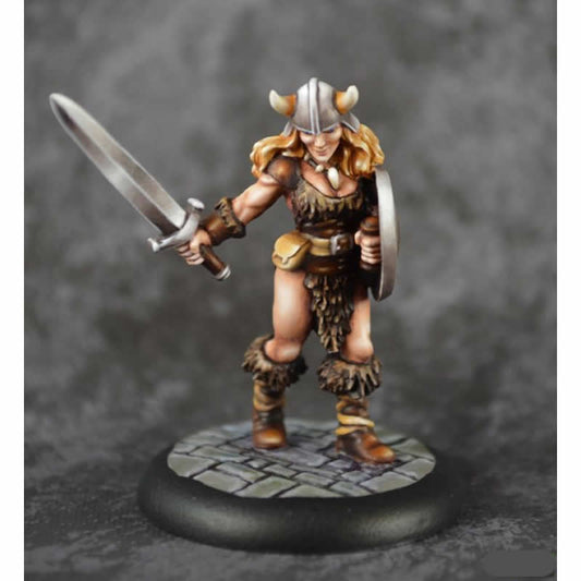 RPR07025 Jana Frostwind Female Barbarian Miniature 25mm Heroic Scale Dungeon Dwellers Main Image