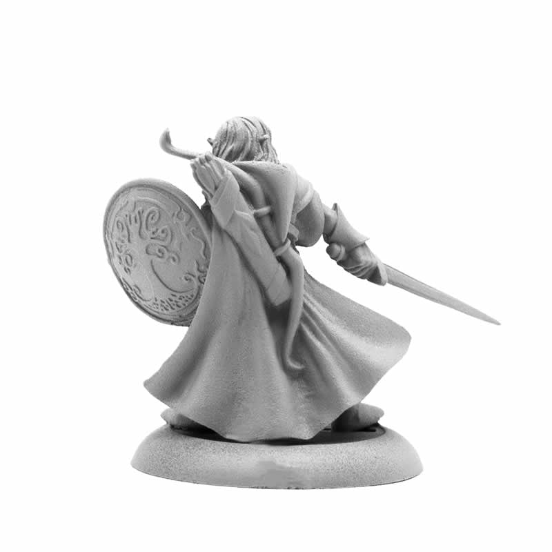 RPR07026 Elf Warrior Miniature Figure 25mm Heroic Scale Dungeon Dwellers Reaper Miniatures 3rd Image