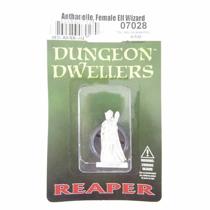 RPR07028 Anthanelle Female Elf Wizard Miniature 25mm Heroic Scale Figure Dungeon Dwellers 3rd Image
