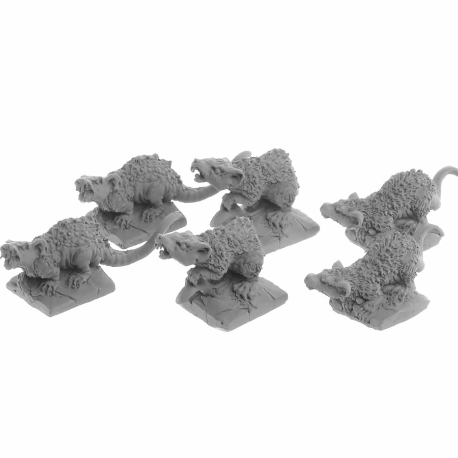 RPR07031B Giant Tomb Rats Miniature 25mm Heroic Scale Figure Dungeon Dwellers Main Image