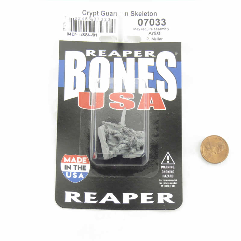 RPR07033 Crypt Guardian Skeleton Miniature 25mm Heroic Scale Figure Dungeon Dwellers 2nd Image