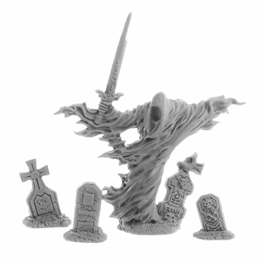 RPR07034 Grave Wraith and Tombstones Miniature 25mm Heroic Scale Figure Dungeon Dwellers Main Image