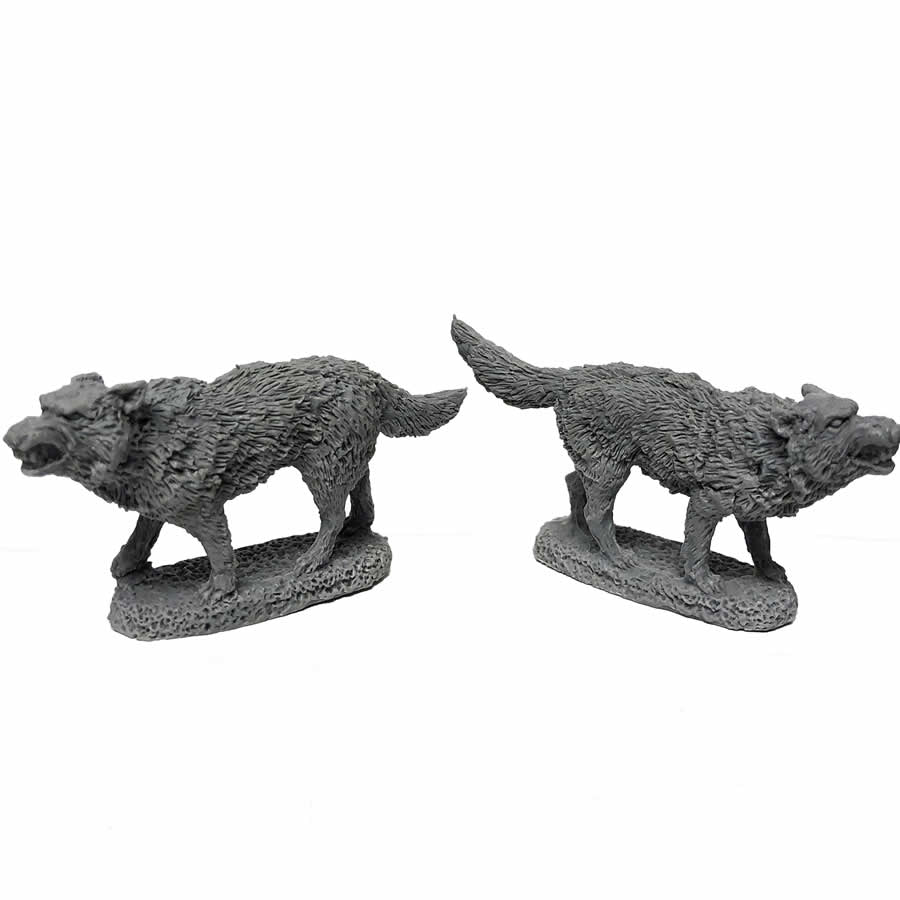 RPR07039 Dire Wolves Miniature 25mm Heroic Scale Figure Dungeon Dwellers Main Image