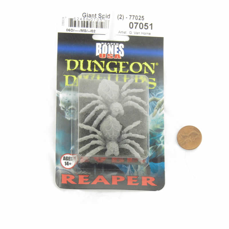 RPR07051 Giant Spider Miniature 25mm Heroic Scale Figure Dungeon Dwellers 2nd Image