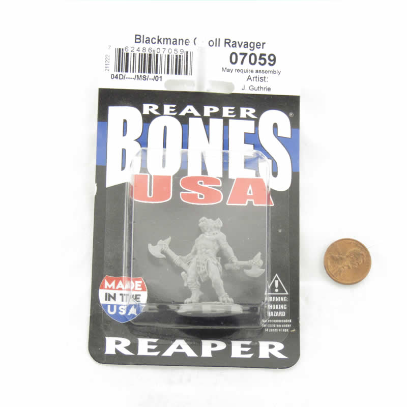 RPR07059 Blackmane Gnoll Ravager Miniature 25mm Heroic Scale Figure Dungeon Dwellers 2nd Image