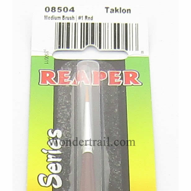 RPR08504 No. 1 Paint Brush Pro Brush Golden Taklon Series Reaper Miniatures Main Image