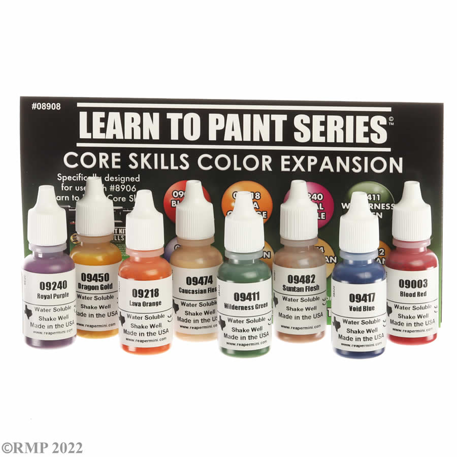 RPR08908 Core Skills Color Expansion Miniatures Learn to Paint Series Reaper Miniatures 3rd Image
