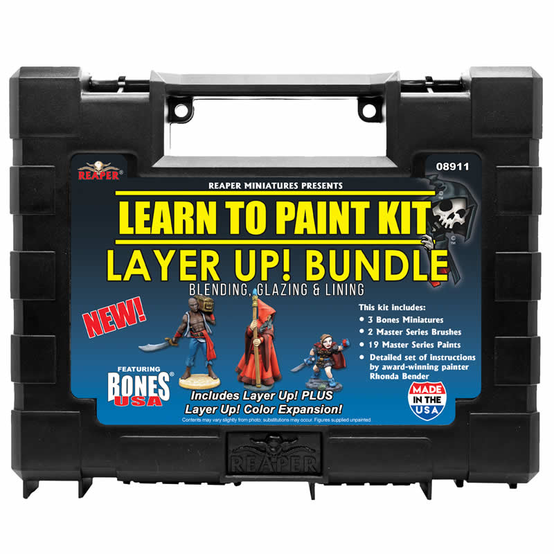 RPR08911 Layer Up! Bundle Miniatures Learn to Paint Series Reaper Miniatures 3rd Image