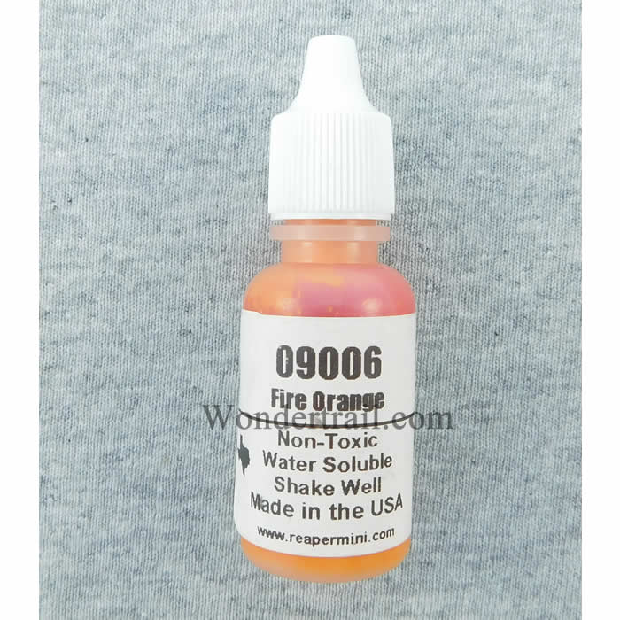 RPR09006 Fire Orange Master Series Hobby Paint .5oz Dropper Bottle Main Image