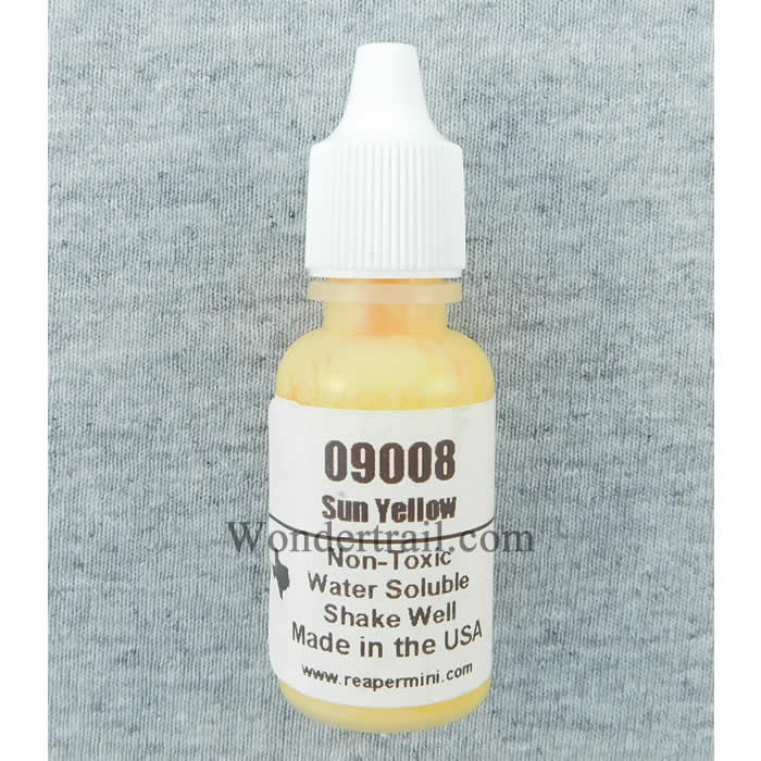 RPR09008 Sunlight Yellow Master Series Hobby Paint .5oz Dropper Bottle Main Image