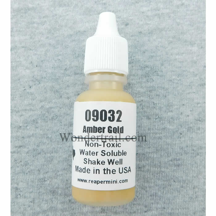 RPR09032 Amber Gold Reaper Master Series Hobby Paint .5oz Main Image