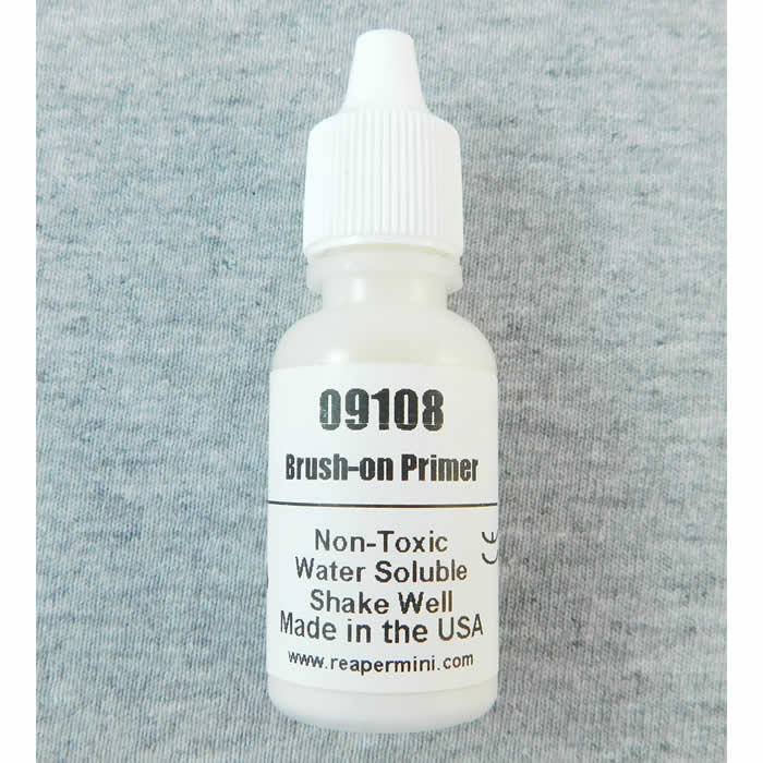 RPR09108 Brush on Primer Acrylic Reaper Master Series Hobby Paint .5oz Main Image