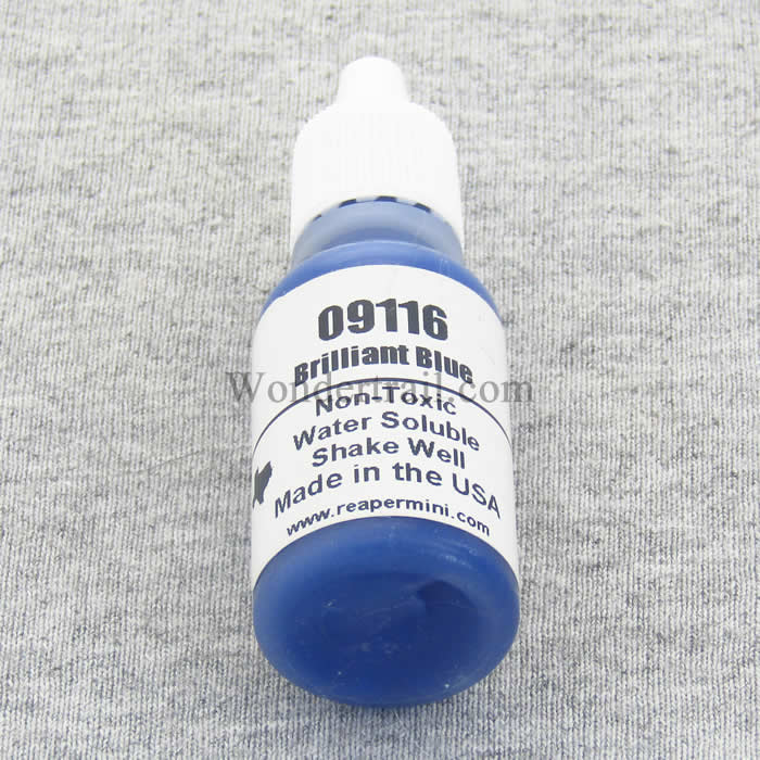 RPR09116 Brilliant Blue Acrylic Reaper Master Series Hobby Paint .5oz Main Image