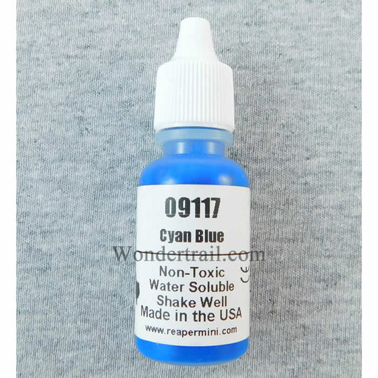 RPR09117 Cyan Blue Acrylic Reaper Master Series Hobby Paint .5oz Main Image