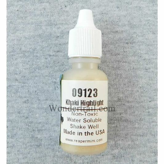 RPR09123 Khaki Highlight Acrylic Reaper Master Series Hobby Paint .5oz Main Image