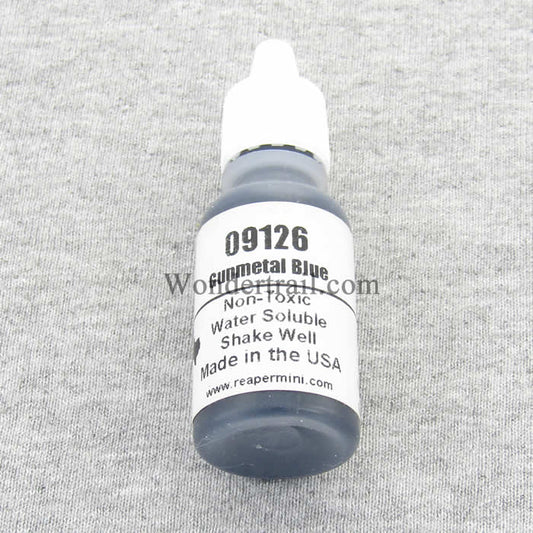 RPR09126 Gunmetal Blue Acrylic Reaper Master Series Hobby Paint .5oz Main Image