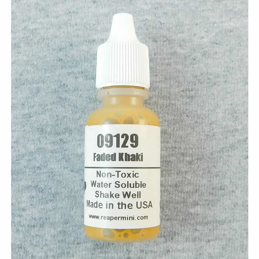 RPR09129 Faded Khaki Acrylic Reaper Master Series Hobby Paint .5oz Main Image